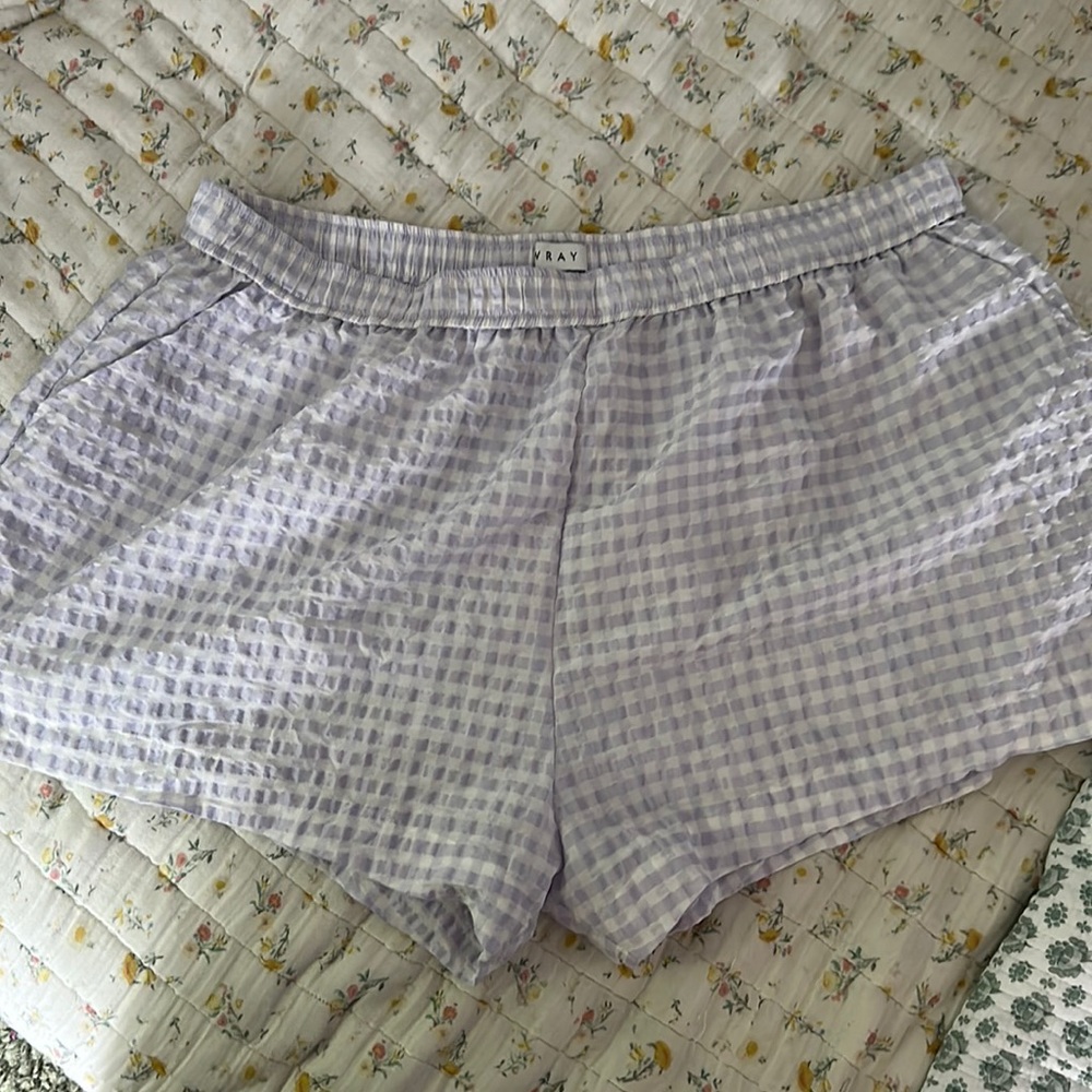 stretchy gingham boxer shorts 3x